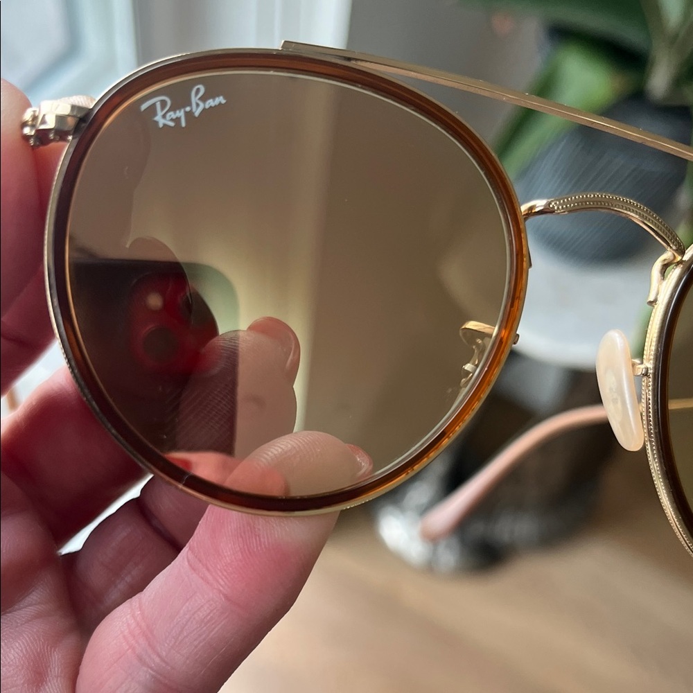 Ray-Ban Classic Brown Round Sunglasses - Picture 5 of 6